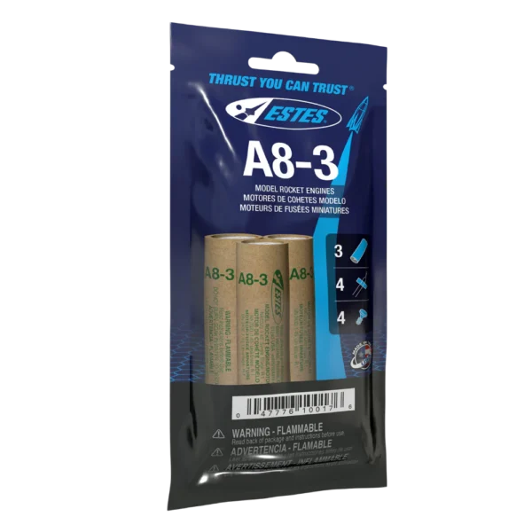 A8-3 Model Rocket Engines Pack of 3 Estes 10017