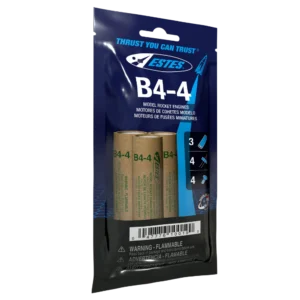 B4-4 Model Rocket Engines Pack of 3 Estes 10019