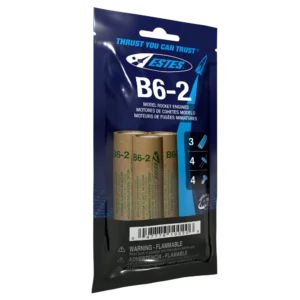 B6-2 Model Rocket Engines Pack of 3 Estes 10020