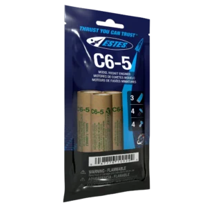 C6-5 Model Rocket Engines Pack of 3 Estes 10024