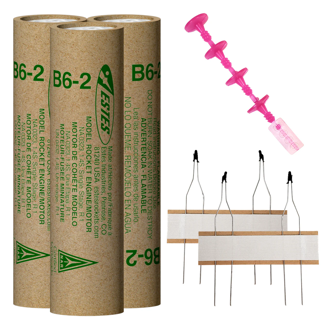 Contents B6-2 Model Rocket Engines Pack of 3 Estes 10020