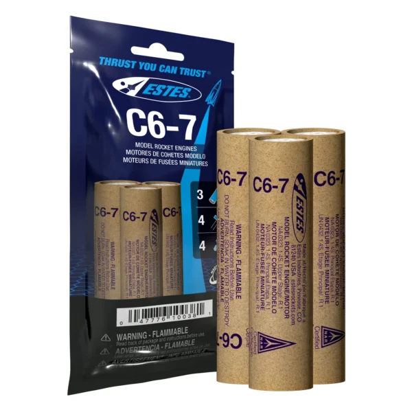 Contents C6-7 Model Rocket Engines Pack of 3 Estes 10038