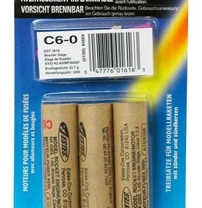 C6-0 Model Rocket Engines Pack of 3 Estes 1616