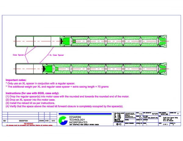 Pro38 XL Spacer Dimensions Page 2