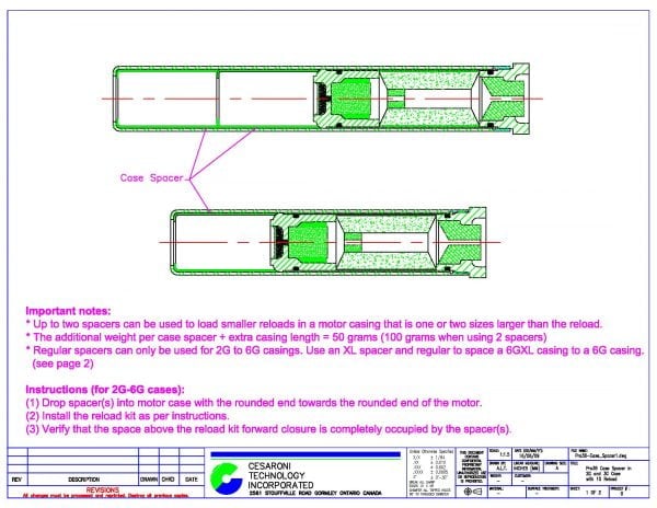 Pro38 Spacer Dimensions Page 1