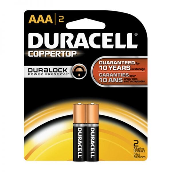 Duracell Coppertop AAA Batteries 2 Pack