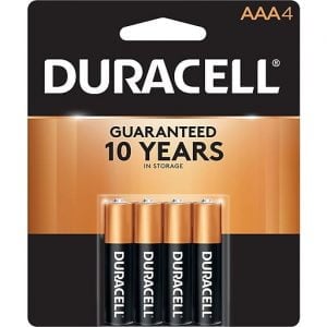 Duracell Coppertop AAA Batteries 4 Pack