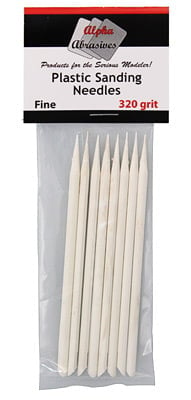 Alpha Abrasives 0403 Sanding Needle 320 Grit Fine ALB-403
