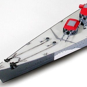 German Prinz Eugen Heavy Cruiser Waterline 700 Scale Tamiya 31805 f