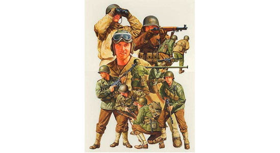 WWII US Army Infantry GI Set of 15 48 Scale Tamiya 32513