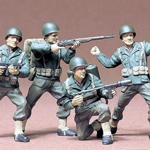 Kit d'Infanterie US Army Lot de 4 CA113 Echelle 35 Tamiya 35013
