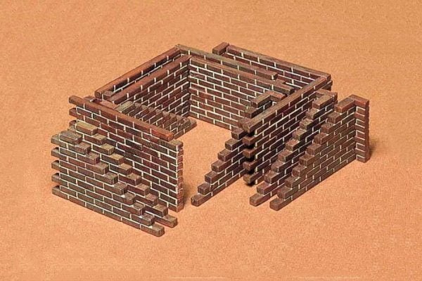 Brick Wall Set Kit CA128 35 Scale Tamiya 35028
