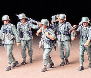 Équipage de mitrailleuses allemandes sur kit de manœuvre à l'échelle 35 Tamiya 35184