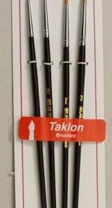 Atlas 4 Piece Detail Taklon Brush Set detail