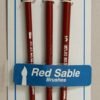 Atlas 3 Piece Red Sable and Camel Hair Brush Set 1 3 5 detail