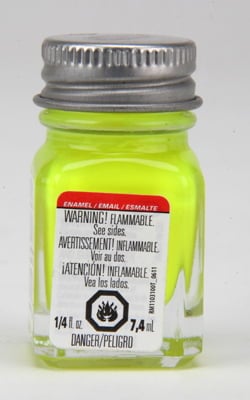 Testors Enamel Paint 1177 Yellow Fluorescent