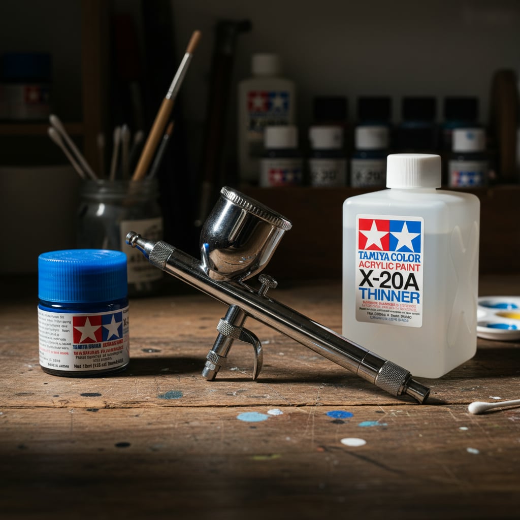 Peintures acryliques Tamiya X23 X-23 81523 Bleu clair