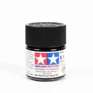 Peintures acryliques Tamiya X1 X-1 81501 Noir