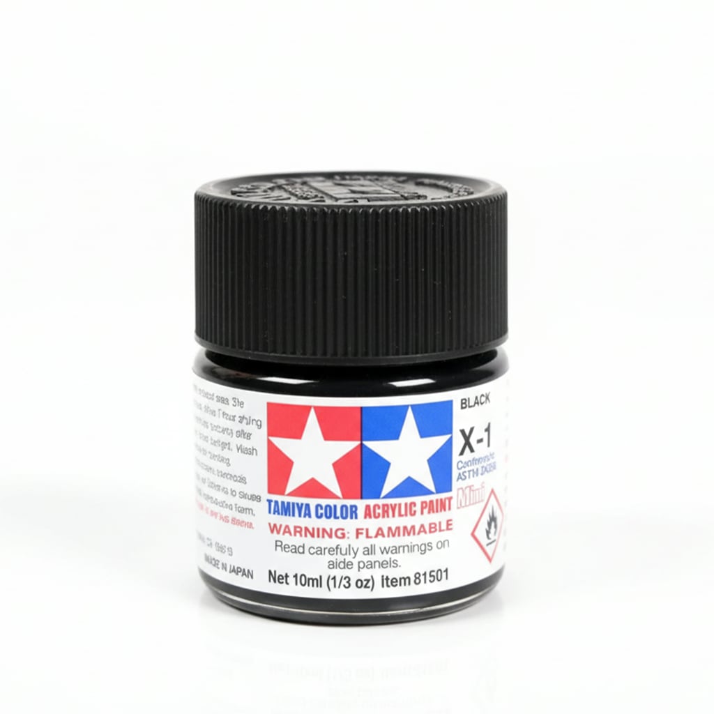 Peintures acryliques Tamiya X1 X-1 81501 Noir