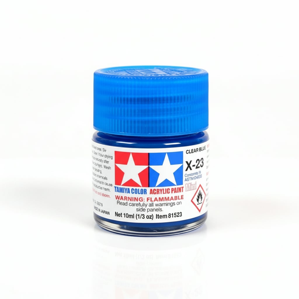 Peintures acryliques Tamiya X23 X-23 81523 Bleu clair