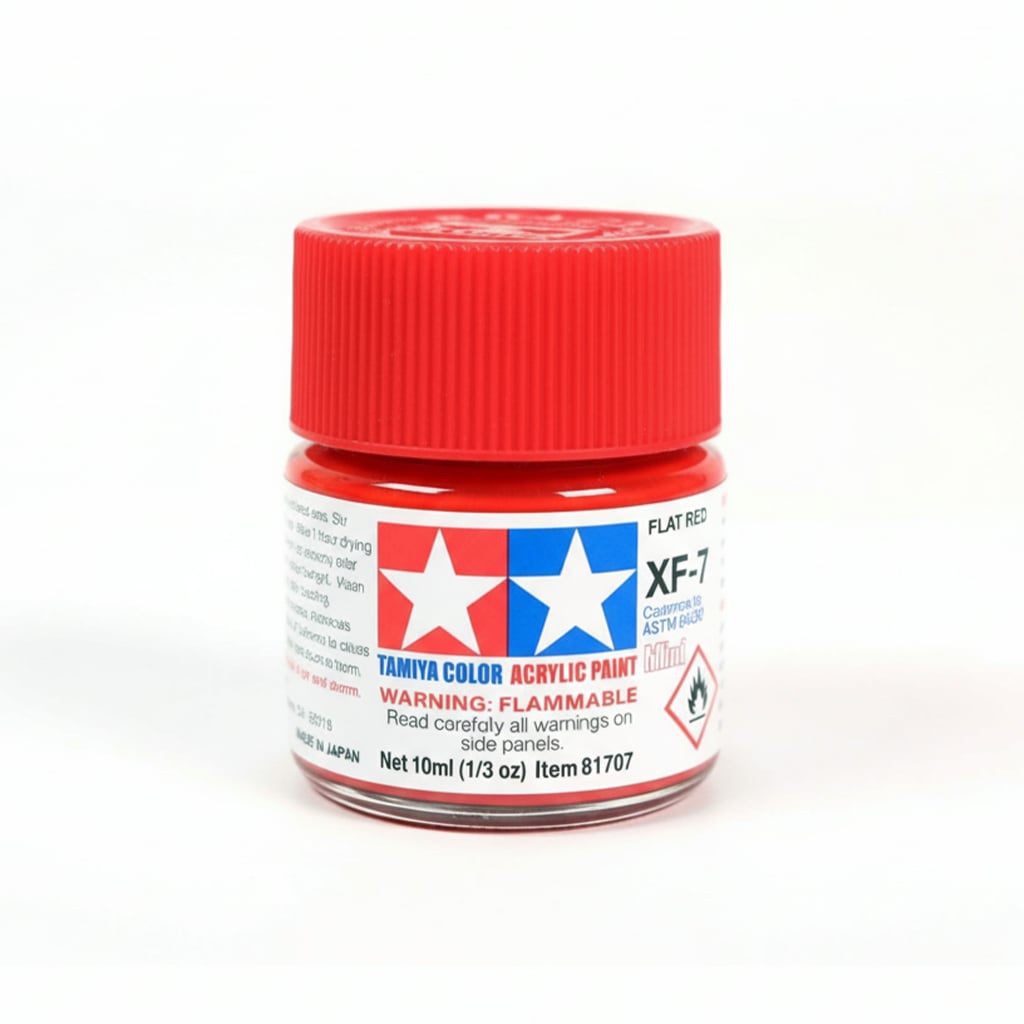 Tamiya Acrylic Paints XF7 XF-7 81707 Flat Red