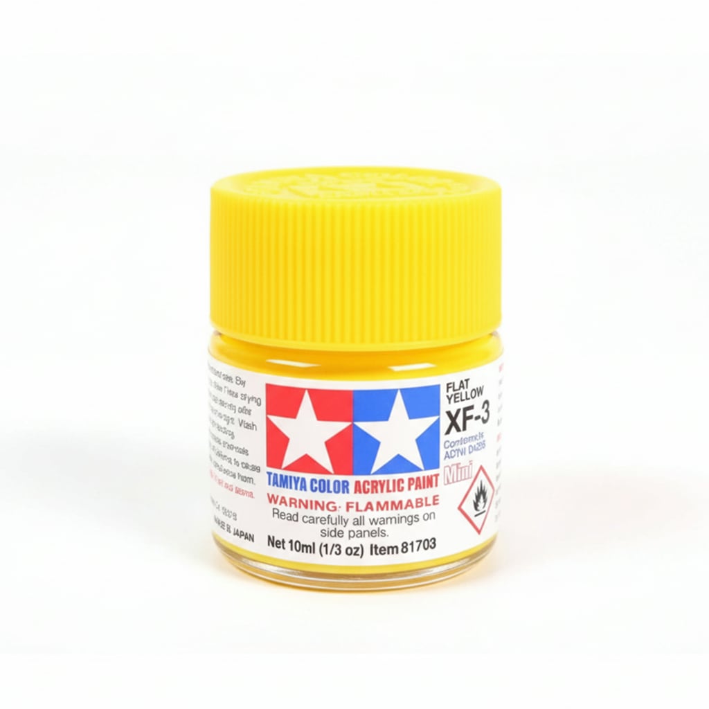 Tamiya Acrylic Paints XF3 XF-3 81703 Flat Yellow