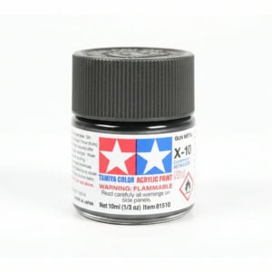 Peintures acryliques Tamiya X10 X-10 81510 Gun Metal