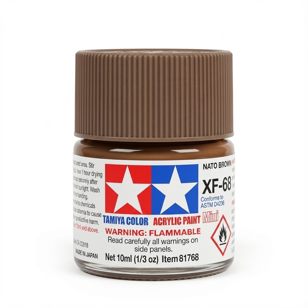 Tamiya Acrylic Paints XF68 XF-68 81768 Nato Brown