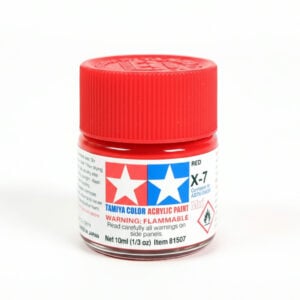 Peintures acryliques Tamiya X7 X-7 81507 Rouge