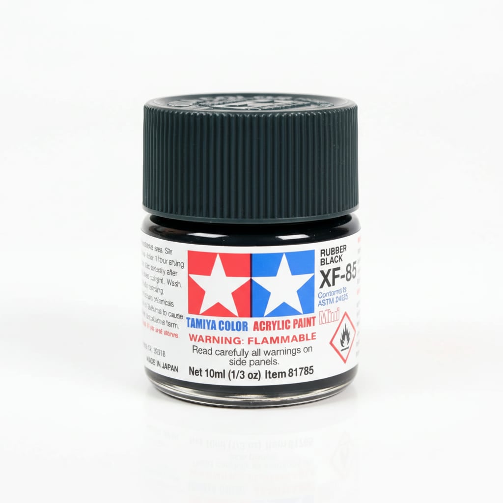 Tamiya Acrylic Paints XF85 XF-85 81785 Rubber Black