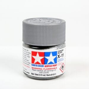 Tamiya Acrylic Paints X11 X-11 81511 Chrome Silver