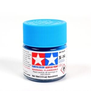 Peintures acryliques Tamiya X14 X-14 81514 Bleu ciel