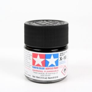 Tamiya Acrylic Paints X18 X-18 81518 Semi Gloss Black