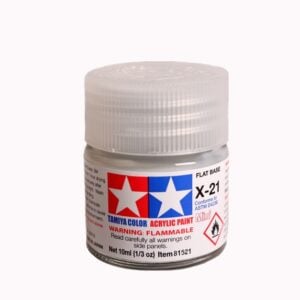 Tamiya Acrylic Paints X21 X-21 81521 Flat Base