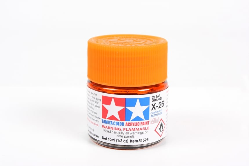 Tamiya Acrylic Paints X26 X-26 81526 Clear Orange