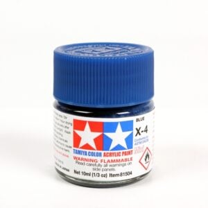 Peintures acryliques Tamiya X4 X-4 81504 Bleu