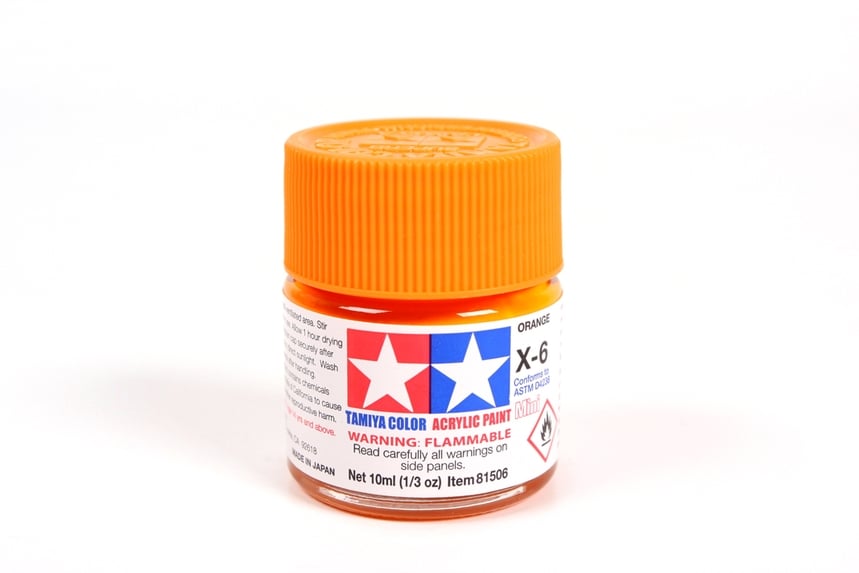 Tamiya Peintures Acryliques X6 X-6 81506 Orange