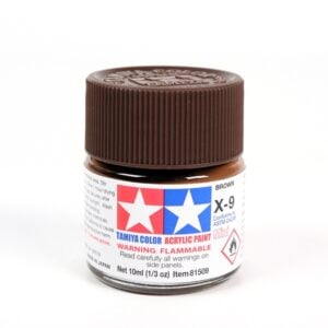 Peintures acryliques Tamiya X9 X-9 81509 Marron
