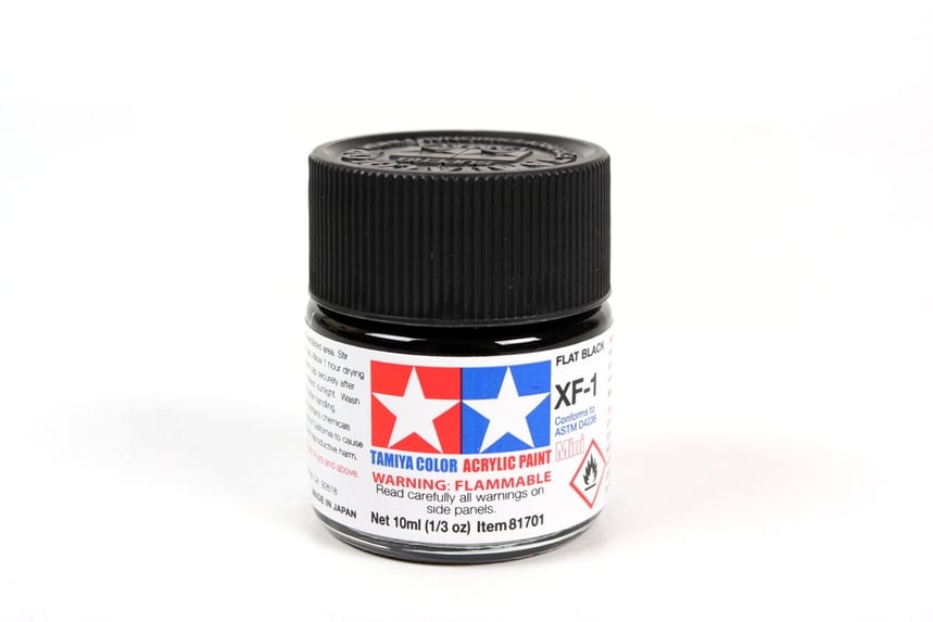 Tamiya Acrylic Paints XF1 XF-1 81701 Flat Black