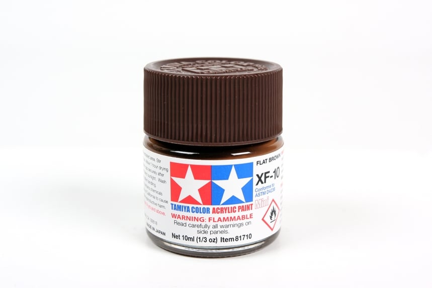 Tamiya Acrylic Paints XF10 XF-10 81710 Flat Brown