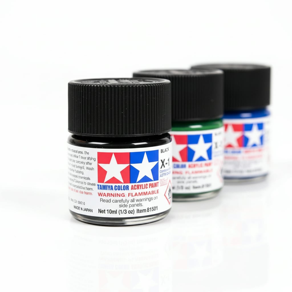 Peintures acryliques Tamiya X1 X-1 81501 Noir