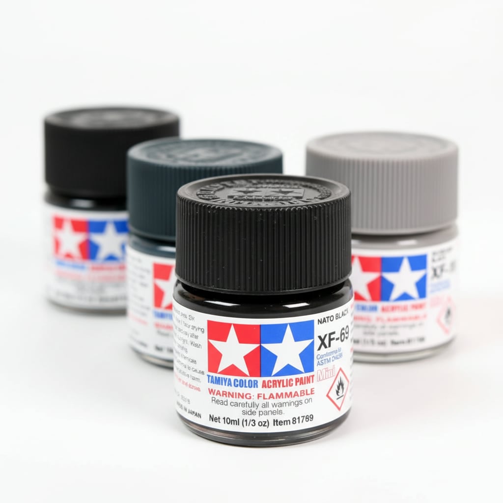 Tamiya Acrylic Paints XF69 XF-69 81769 Nato Black