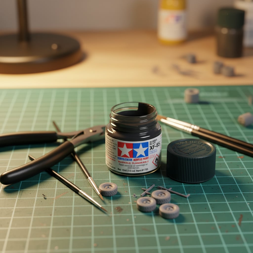 Tamiya Acrylic Paints XF85 XF-85 81785 Rubber Black