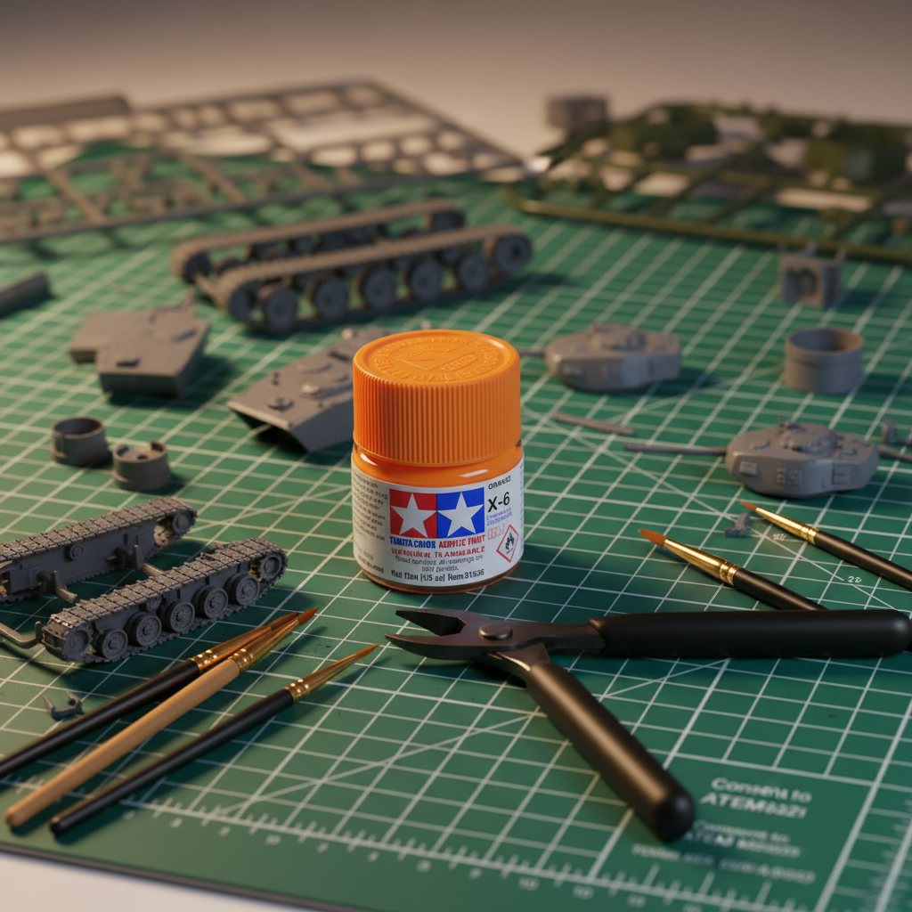 Tamiya Acrylic Paints X6 X-6 81506 Orange