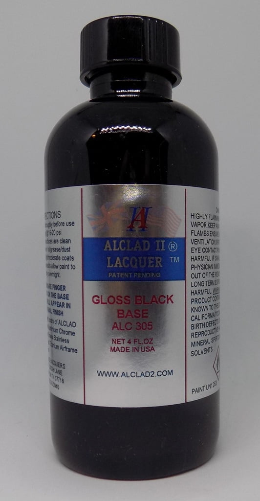 Alclad II Gloss Black Base 4 oz ALC 305