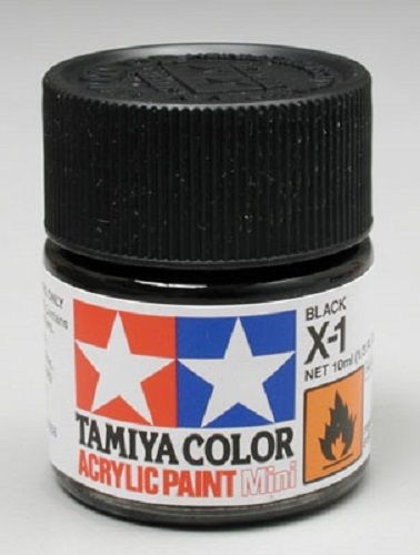 Tamiya Acrylic Paints X1 X-1 81501 Black