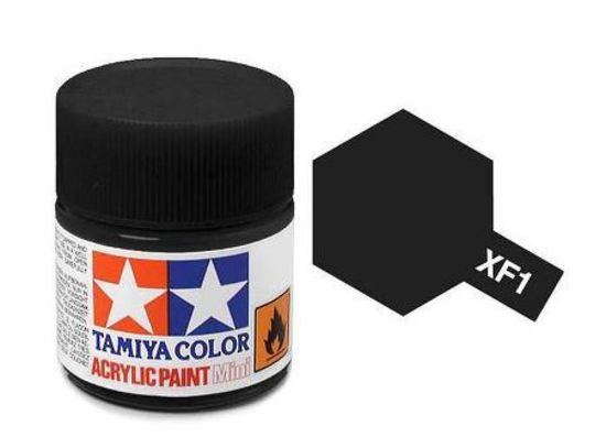 Tamiya Acrylic Paints XF1 X-F1 81701 Flat Black