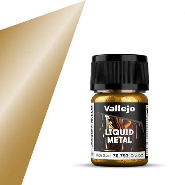 Vallejo Liquid Metal Rich Gold 70793