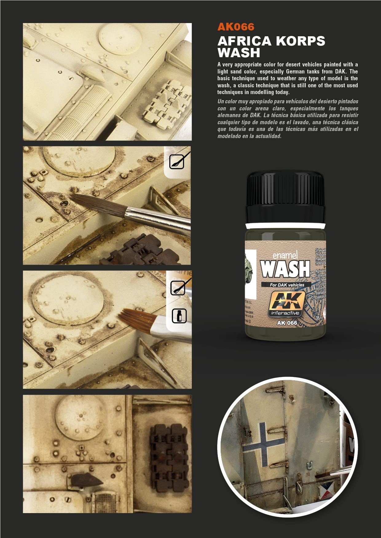 AK Interactive Wash for DAK Afrika Korps Vehicles AKI 066 General Info 2