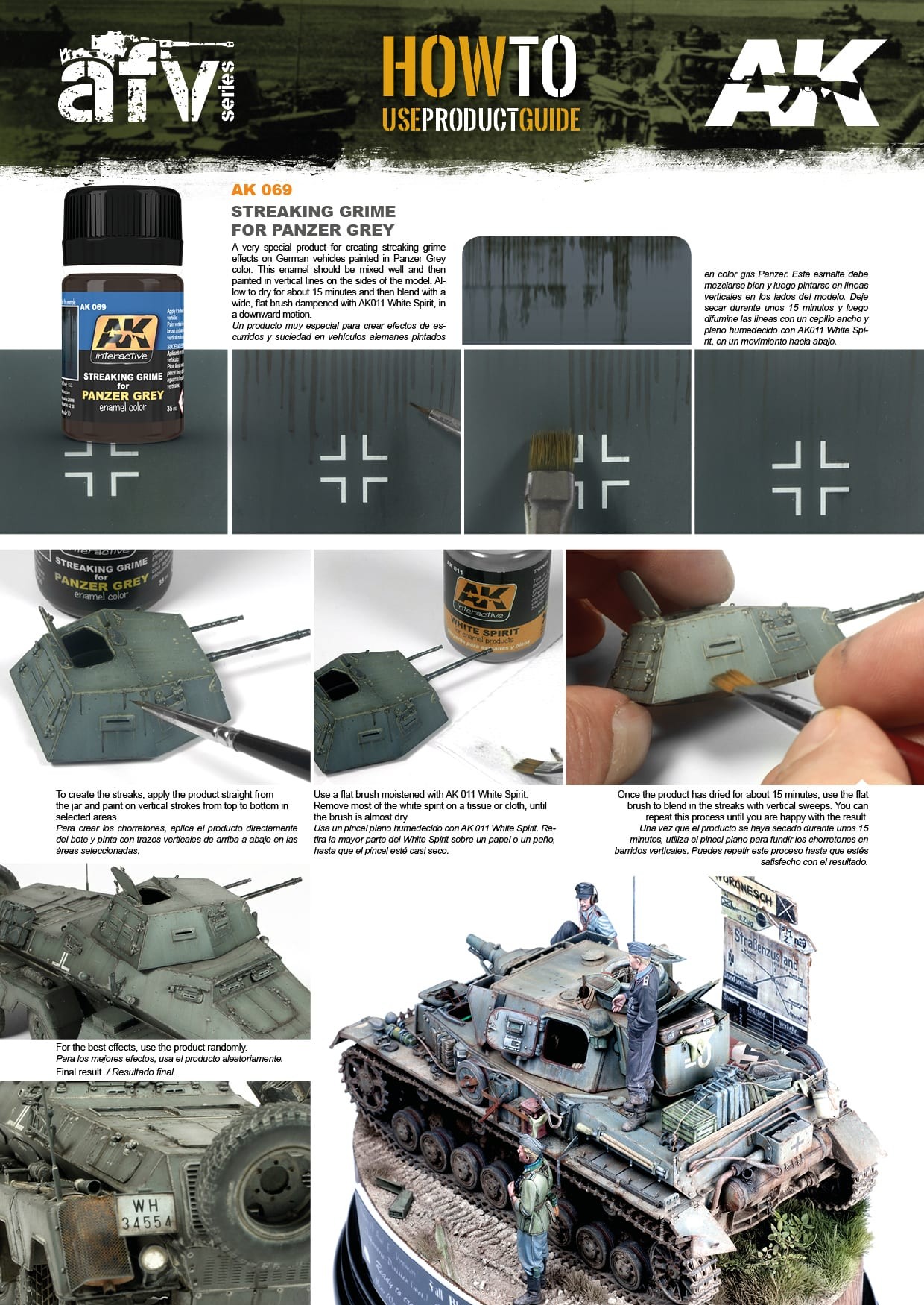 AK Interactive Streaking Grime for Panzer Grey AKI 069 General Info 1